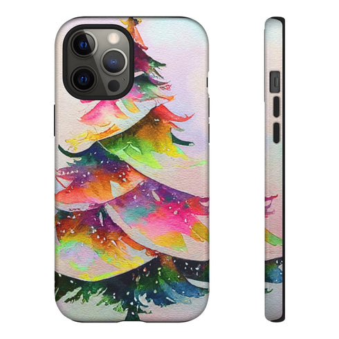 Swooshy Christmas Tree - Impact Resistant Phone Case iPhone 12 Pro Max Glossy
